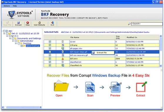 Click to view Best BKF Recovery Program 5.8 screenshot